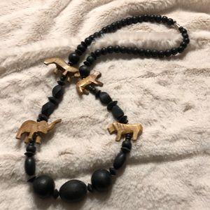Wooden African Style Necklace